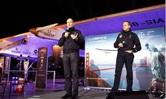 solar impulse Ο γύρος των ΗΠΑ αποκλειστικά με ηλιακή ενέργεια, από το Solar Impulse 